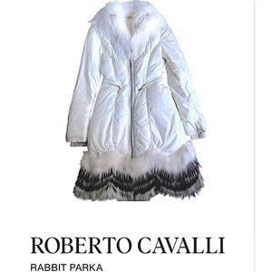 Roberto Cavalli Authentic Fur-Trim Down Jacket | Limited Edition | 🇮🇹 | EU 40